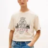T-shirt à motif Hilfiger Crest en coton flammé T-shirt à motif Hilfiger Crest en coton flammé
