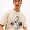 T-shirt à motif Hilfiger Crest en coton flammé T-shirt à motif Hilfiger Crest en coton flammé