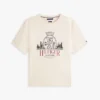 T-shirt à motif Hilfiger Crest en coton flammé T-shirt à motif Hilfiger Crest en coton flammé