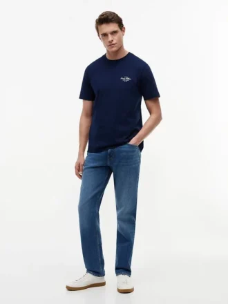 T-shirt à motif nautique dans le dos