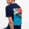 T-shirt à motif nautique dans le dos T-shirt à motif nautique dans le dos