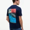T-shirt à motif nautique dans le dos T-shirt à motif nautique dans le dos