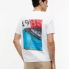 T-shirt à motif nautique dans le dos T-shirt à motif nautique dans le dos