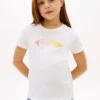 T-shirt multicolore à logo en relief pour enfants