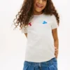 T-shirt multicolore à logo en relief pour enfants