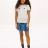 T-shirt multicolore à logo en relief pour enfants