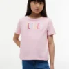 T-shirt à paillettes avec logo Hilfiger pour enfant