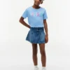 T-shirt à paillettes avec logo Hilfiger pour enfant