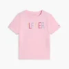 T-shirt à paillettes avec logo Hilfiger pour enfant