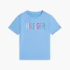 T-shirt à paillettes avec logo Hilfiger pour enfant