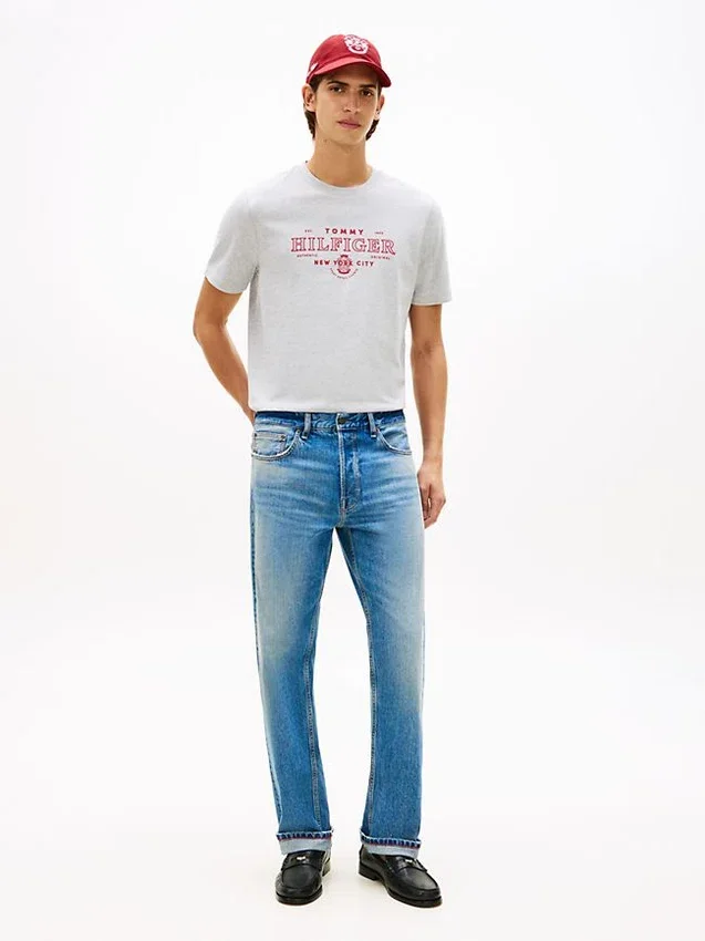 T-shirt épais avec logo Hilfiger NYC T-shirt épais avec logo Hilfiger NYC