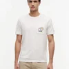 T-shirt à poche avec logo drapeau floral T-shirt à poche avec logo drapeau floral