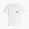 T-shirt à poche avec logo drapeau floral T-shirt à poche avec logo drapeau floral
