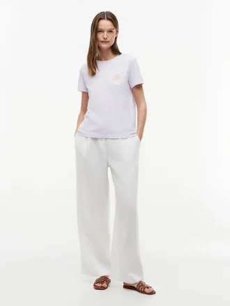 T-shirt à poche avec monogramme brodé