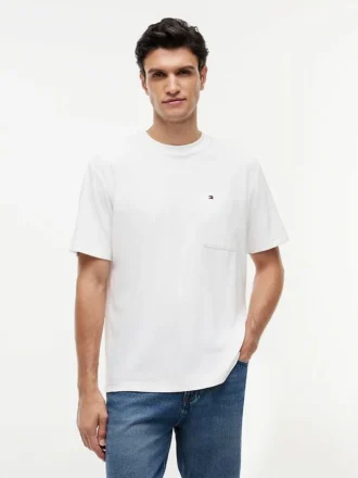 T-shirt à poche en tissu éponge