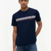 T-shirt à poche et rayures sur la poitrine T-shirt à poche et rayures sur la poitrine