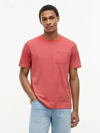 T-shirt à poches rayé