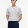 T-shirt à poches rayé