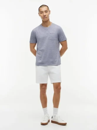 T-shirt à poches rayé