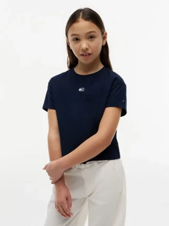 T-shirt pour enfant avec drapeau ton sur ton T-shirt pour enfant avec drapeau ton sur ton