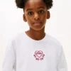 T-shirt pour enfant avec logo brodé en forme de cœur