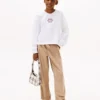 T-shirt pour enfant avec logo brodé en forme de cœur