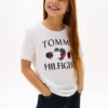 T-shirt pour enfant avec logo cœur à paillettes