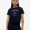 T-shirt pour enfant avec logo Tommy en strass