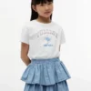 T-shirt pour enfant avec logo Tommy en strass T-shirt pour enfant avec logo Tommy en strass
