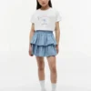 T-shirt pour enfant avec logo Tommy en strass T-shirt pour enfant avec logo Tommy en strass