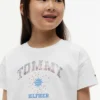 T-shirt pour enfant avec logo Tommy en strass T-shirt pour enfant avec logo Tommy en strass