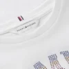 T-shirt pour enfant avec logo Tommy en strass T-shirt pour enfant avec logo Tommy en strass