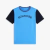 T-shirt pour enfant à logo monotype et blocs de couleur T-shirt pour enfant à logo monotype et blocs de couleur