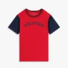 T-shirt pour enfant à logo monotype et blocs de couleur T-shirt pour enfant à logo monotype et blocs de couleur