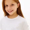 T-shirt pour enfant à nouer sur le devant avec logo Hilfiger