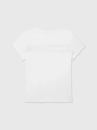T-shirt pour enfants avec logo drapeau brodé
