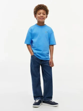 T-shirt pour enfants avec logo drapeau ton sur ton