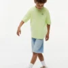 T-shirt pour enfants avec logo drapeau ton sur ton T-shirt pour enfants avec logo drapeau ton sur ton