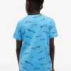 T-shirt pour enfants avec motif signature sur toute la surface
