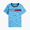 T-shirt pour enfants avec motif signature sur toute la surface