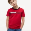 T-shirt pour enfants à rayures et logo T-shirt pour enfants à rayures et logo
