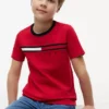 T-shirt pour enfants à rayures et logo T-shirt pour enfants à rayures et logo