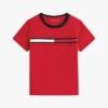 T-shirt pour enfants à rayures et logo T-shirt pour enfants à rayures et logo