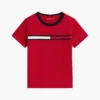 T-shirt pour enfants à rayures et logo T-shirt pour enfants à rayures et logo