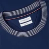 T-shirt rayé avec logo nautique en lettres cursives T-shirt rayé avec logo nautique en lettres cursives