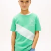 T-shirt à rayures et bandeau monogramme pour enfant T-shirt à rayures et bandeau monogramme pour enfant