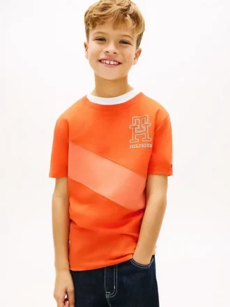 T-shirt à rayures et bandeau monogramme pour enfant T-shirt à rayures et bandeau monogramme pour enfant