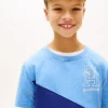 T-shirt à rayures et bandeau monogramme pour enfant