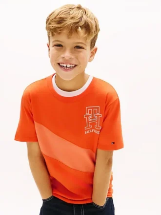 T-shirt à rayures et bandeau monogramme pour enfant T-shirt à rayures et bandeau monogramme pour enfant