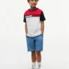 T-shirt à rayures et drapeaux colorés pour enfant T-shirt à rayures et drapeaux colorés pour enfant